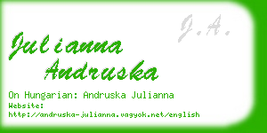 julianna andruska business card